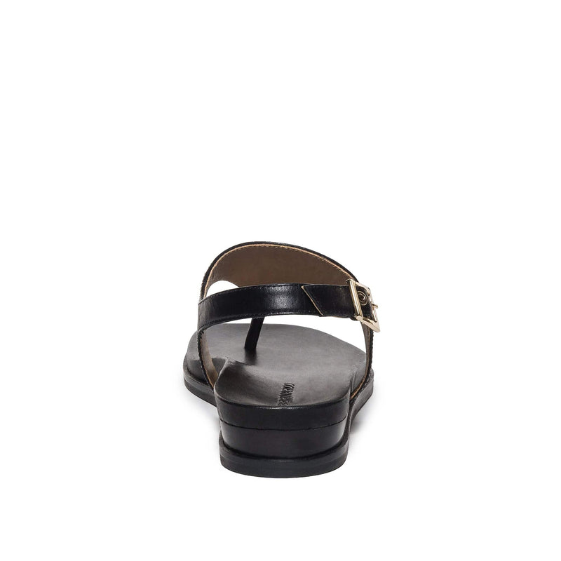 Bernardo Concord Thong Flade Sandaler Dame Sort | JHN927VK