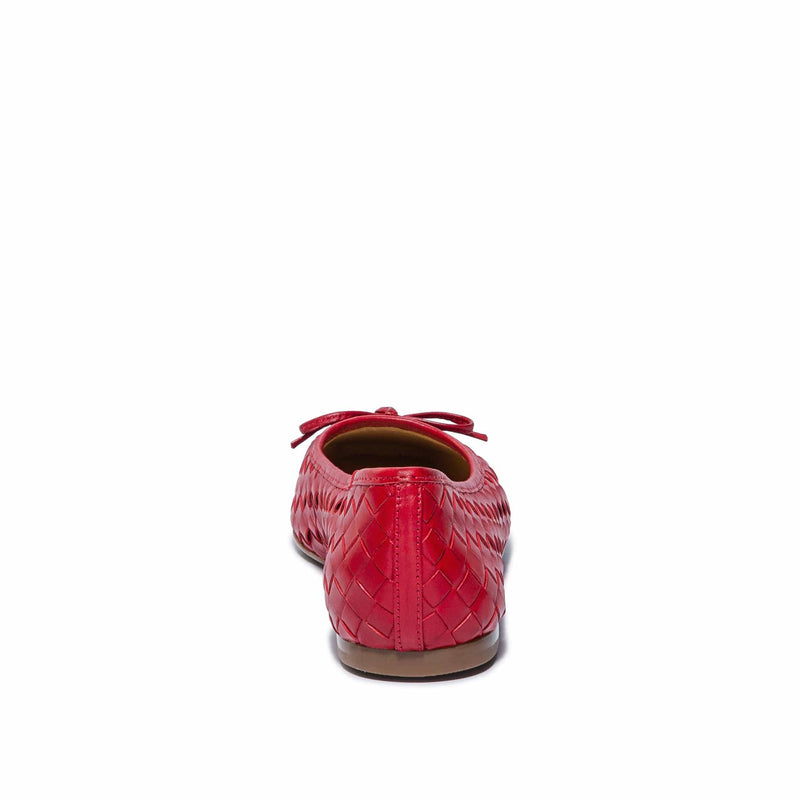 Bernardo Gwynn Woven Ballerina Dame Rød | VCB6950YK
