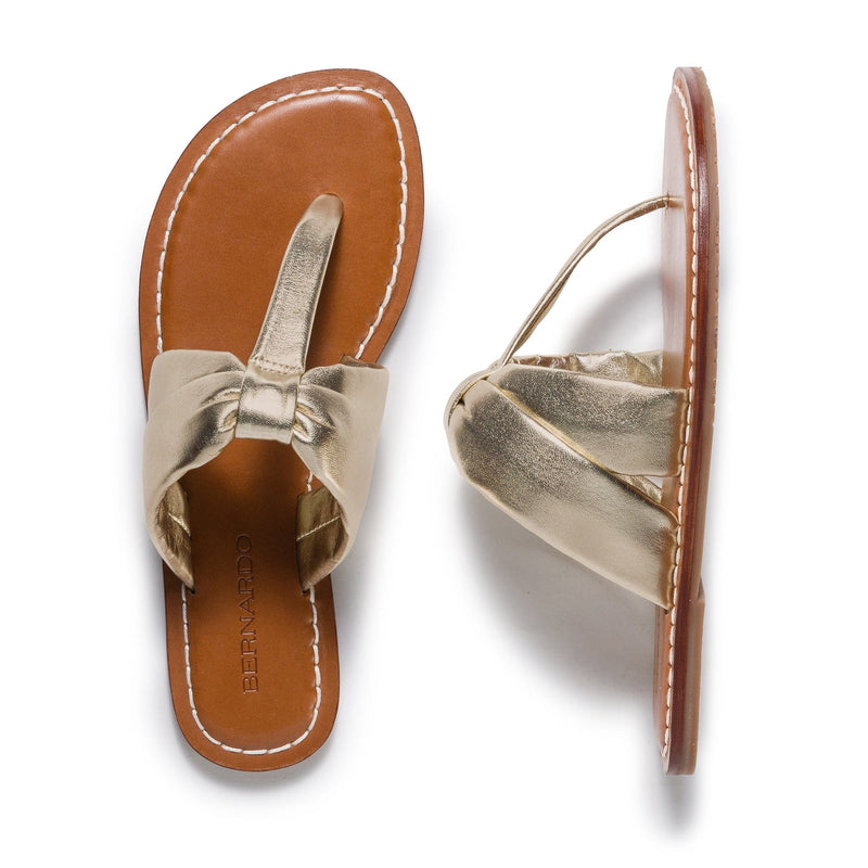 Bernardo Margaret Thong Slidesandaler Dame Guld | FRY113BS