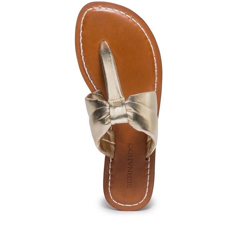 Bernardo Margaret Thong Slidesandaler Dame Guld | FRY113BS