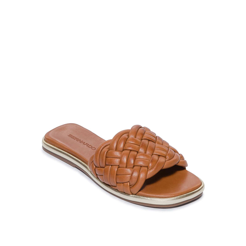 Bernardo Troy Woven Slidesandaler Dame Mørkebrune | NIJ7827BR