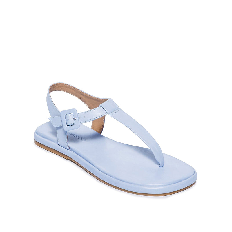 Bernardo Tucson T-Strap Flade Sandaler Dame Blå | LRI9115MM
