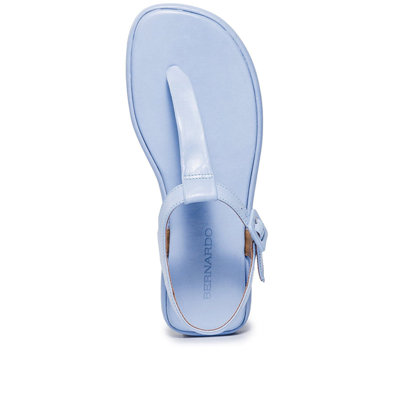 Bernardo Tucson T-Strap Flade Sandaler Dame Blå | LRI9115MM