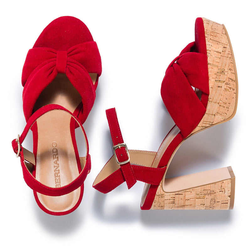 Bernardo Veronika Platform Sandaler Dame Rød | ZZX456MT